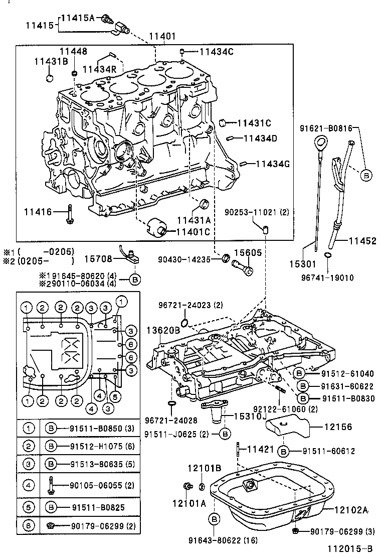  PREVIA TARAGO |  CYLINDER BLOCK