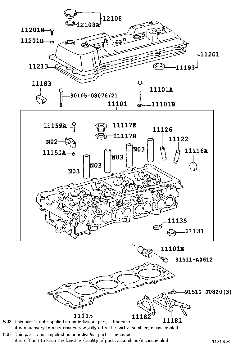  HIACE HIACE S B V |  CYLINDER HEAD