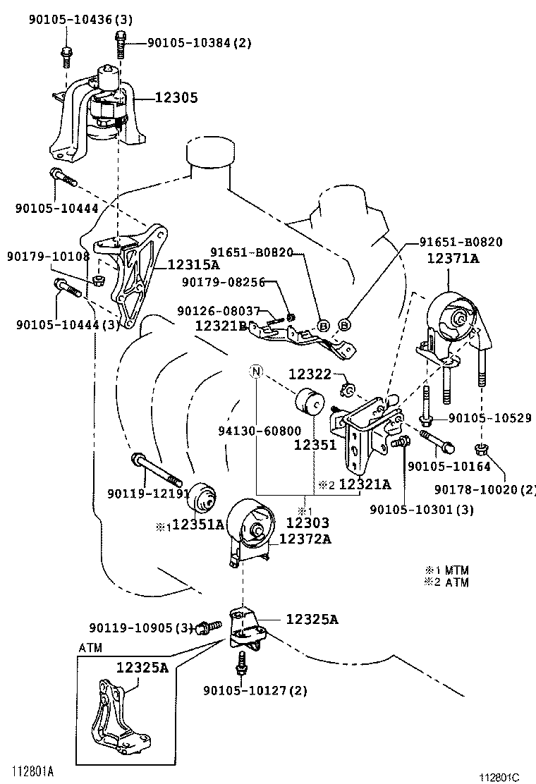  TOYOTA XA |  MOUNTING