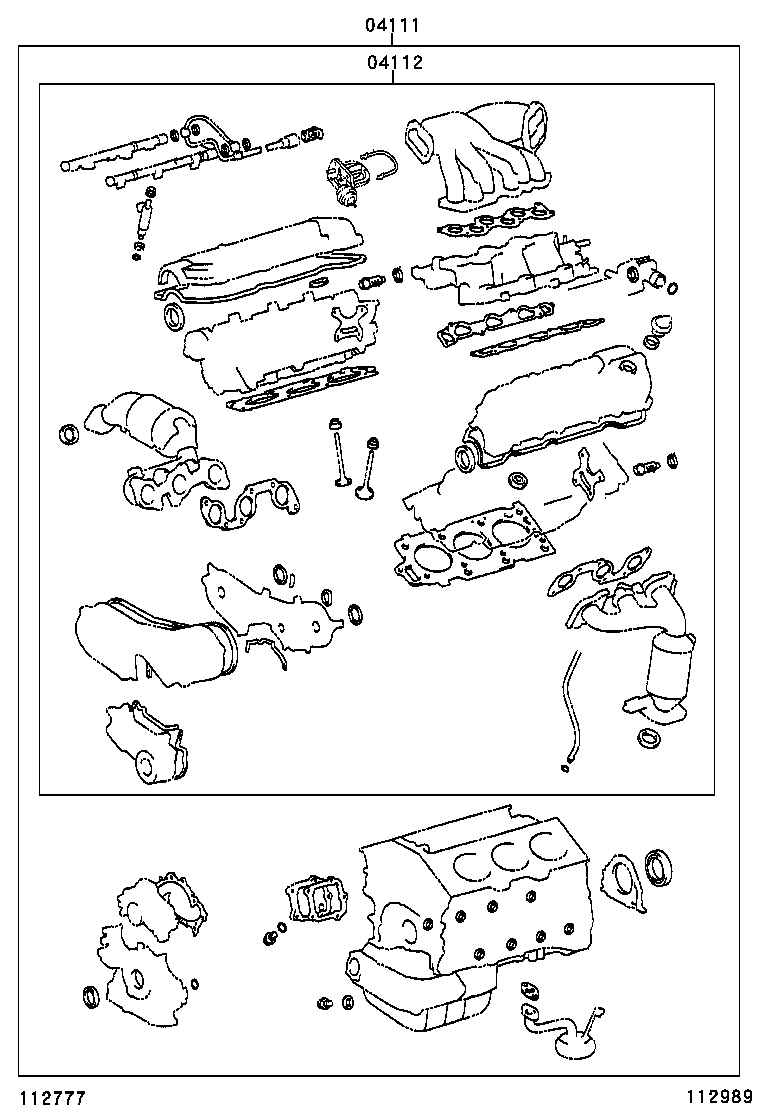  KLUGER |  ENGINE OVERHAUL GASKET KIT