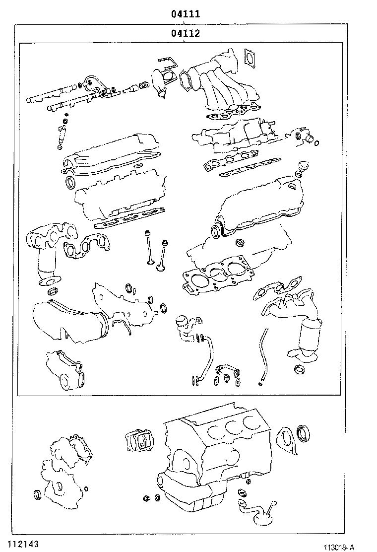  AVALON |  ENGINE OVERHAUL GASKET KIT