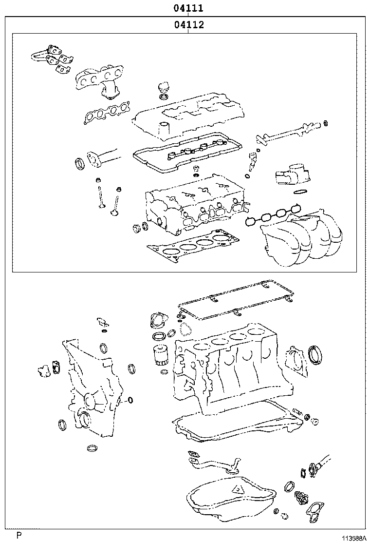  LAND CRUISER PRADO |  ENGINE OVERHAUL GASKET KIT