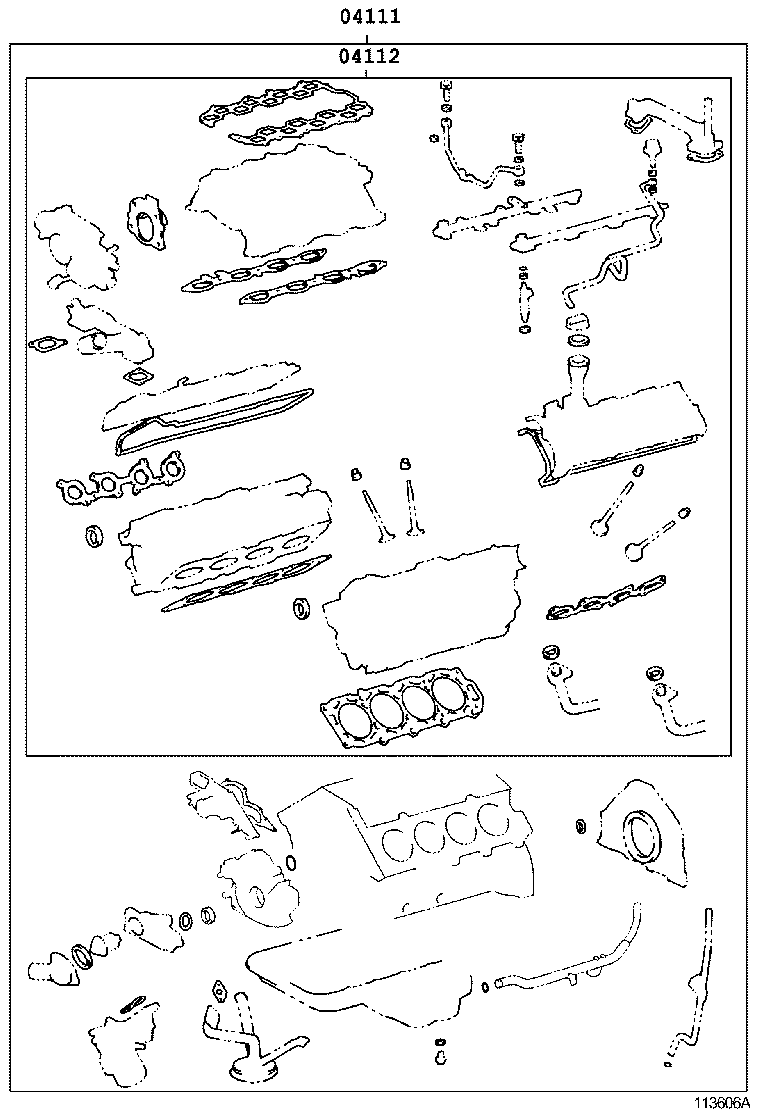  LAND CRUISER 100 105 |  ENGINE OVERHAUL GASKET KIT