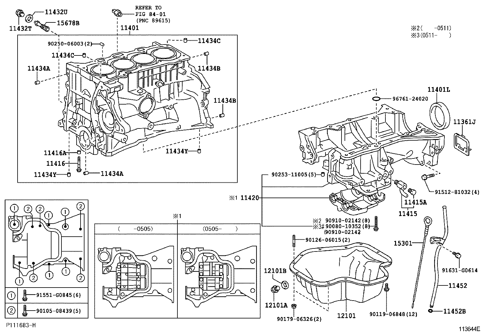  PICNIC AVENSIS VERSO |  CYLINDER BLOCK