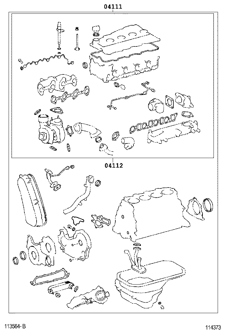  HILUX |  ENGINE OVERHAUL GASKET KIT