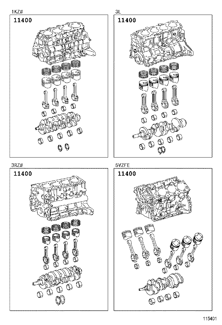  LAND CRUISER 90 |  SHORT BLOCK ASSEMBLY