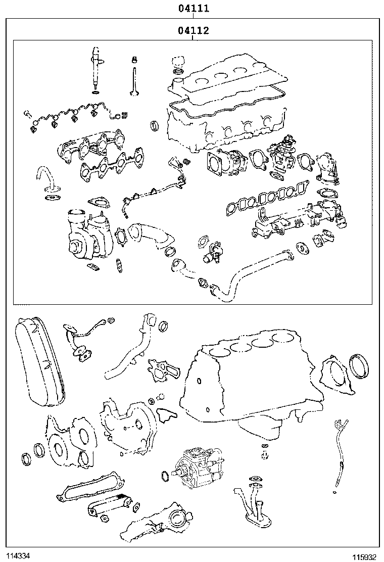  HILUX |  ENGINE OVERHAUL GASKET KIT