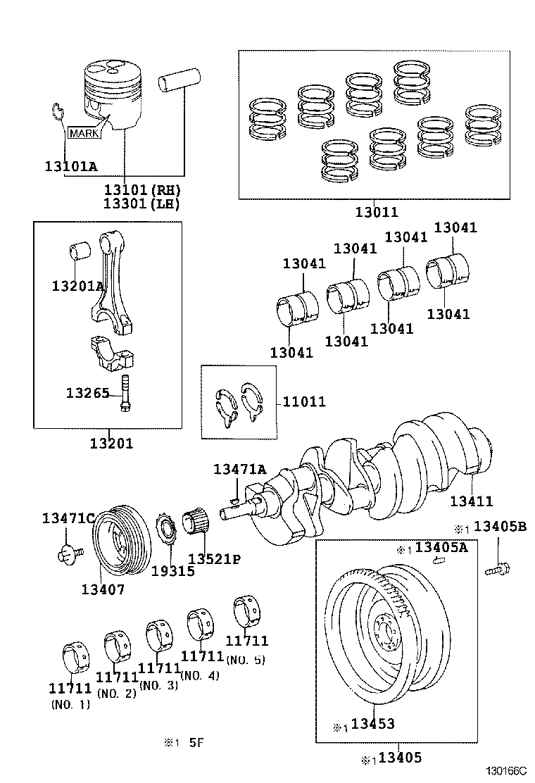  LAND CRUISER 100 105 |  CRANKSHAFT PISTON