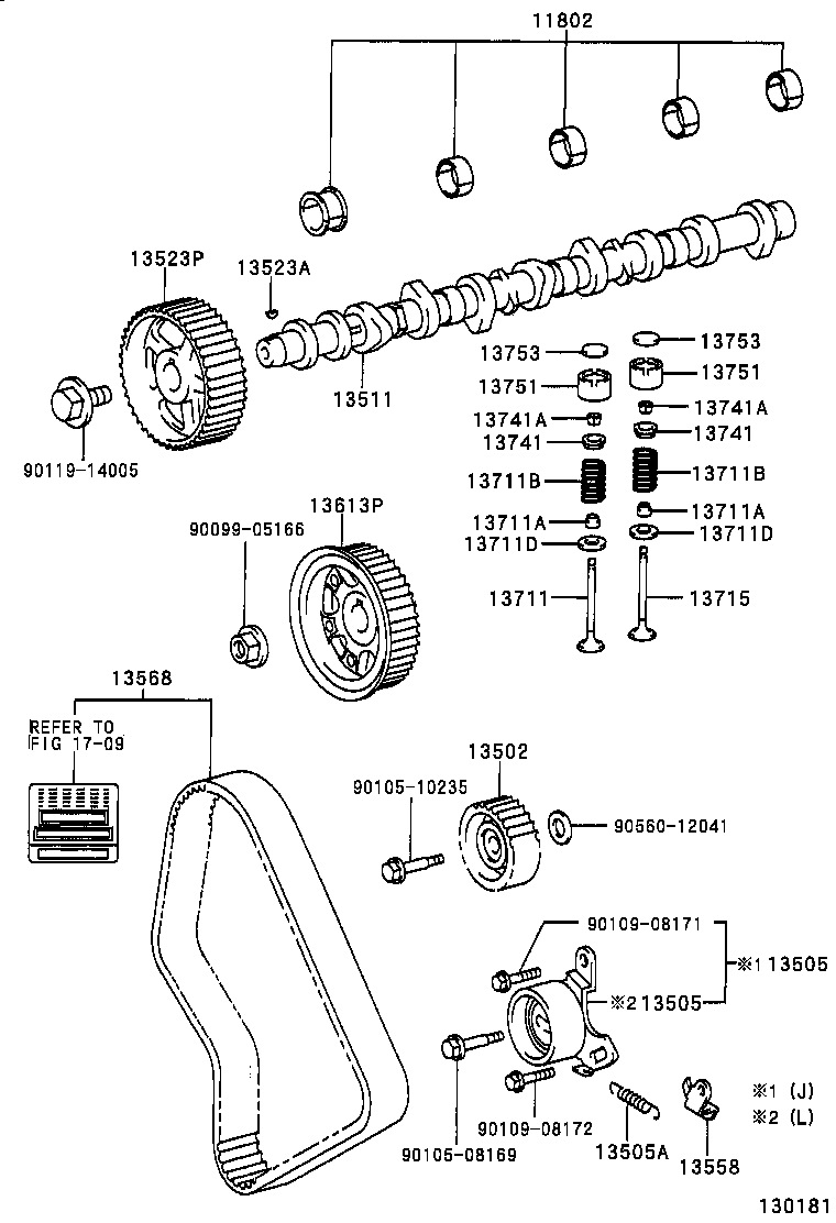  T U V |  CAMSHAFT VALVE