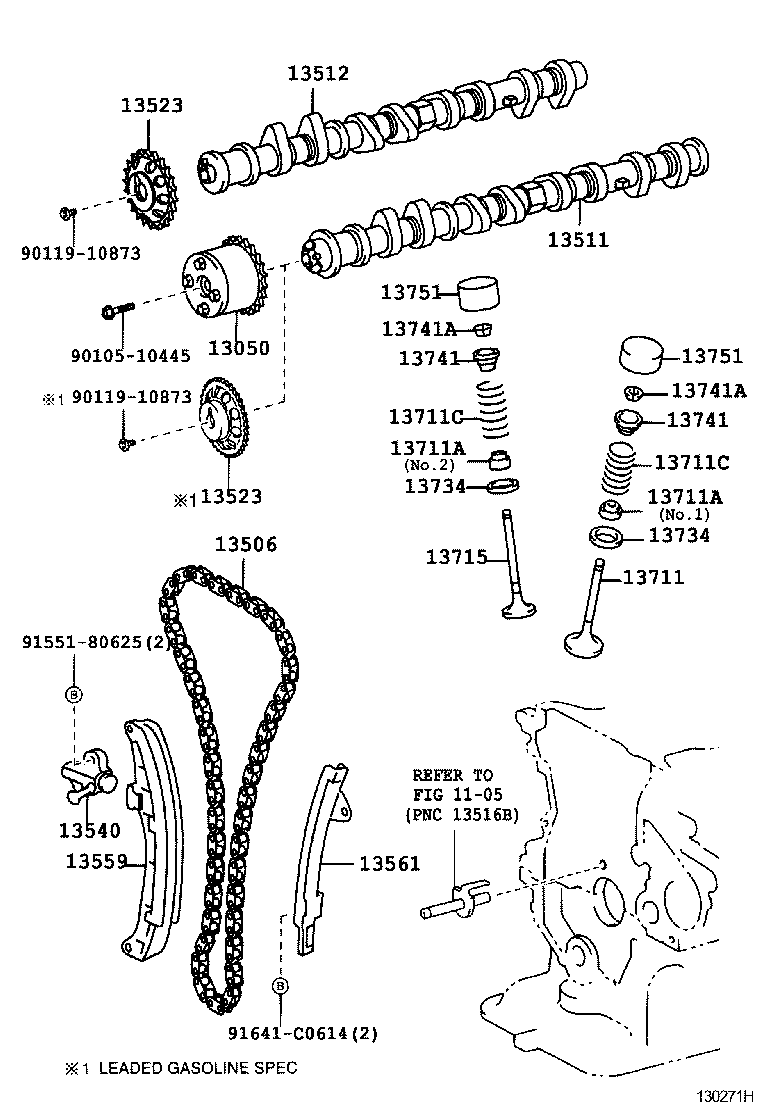  YARIS ECHO 4D |  CAMSHAFT VALVE