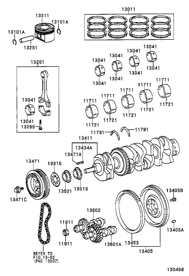  PREVIA TARAGO |  CRANKSHAFT PISTON