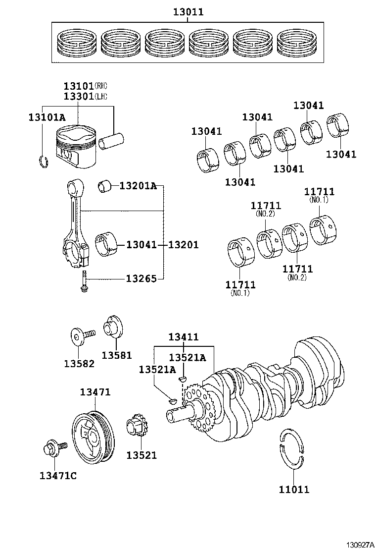  CROWN |  CRANKSHAFT PISTON