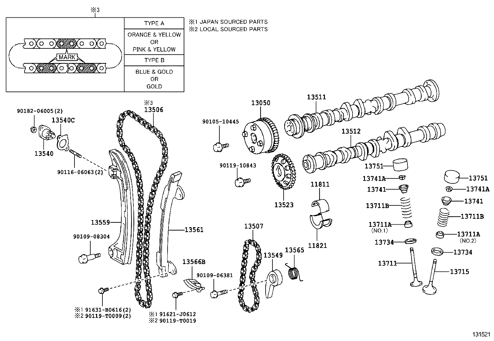  CAMRY |  CAMSHAFT VALVE