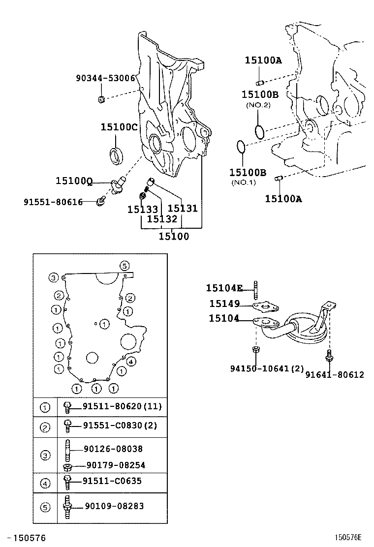  TOYOTA XA |  ENGINE OIL PUMP