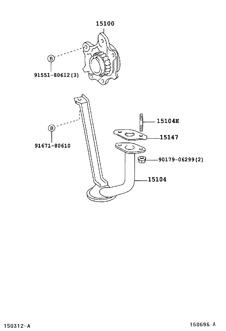  YARIS ECHO 3D 5D |  ENGINE OIL PUMP
