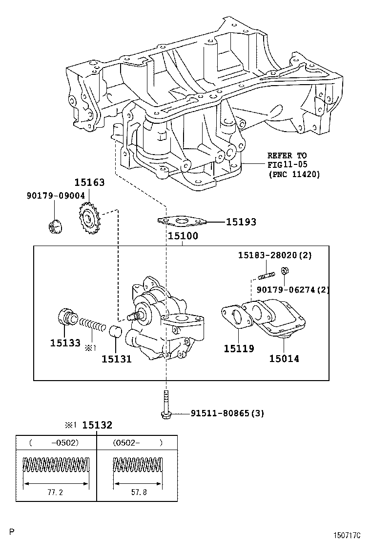  PREVIA TARAGO |  ENGINE OIL PUMP