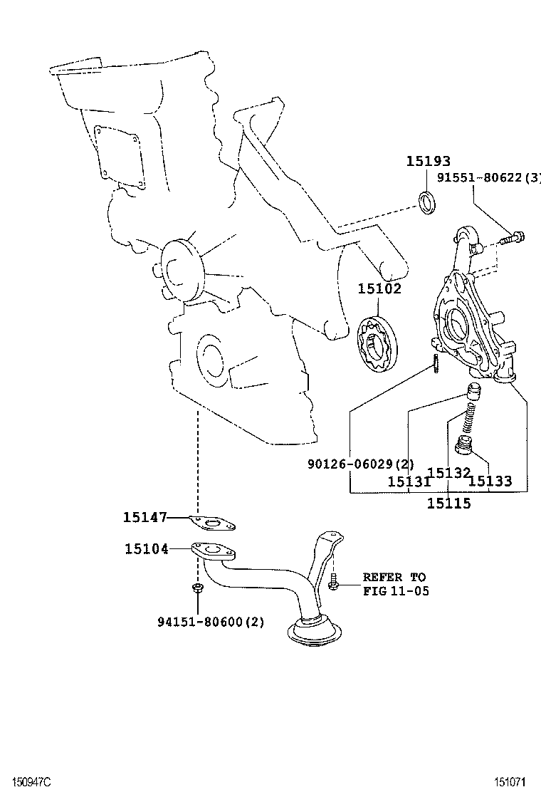  CAMRY AURION HV ARL |  ENGINE OIL PUMP