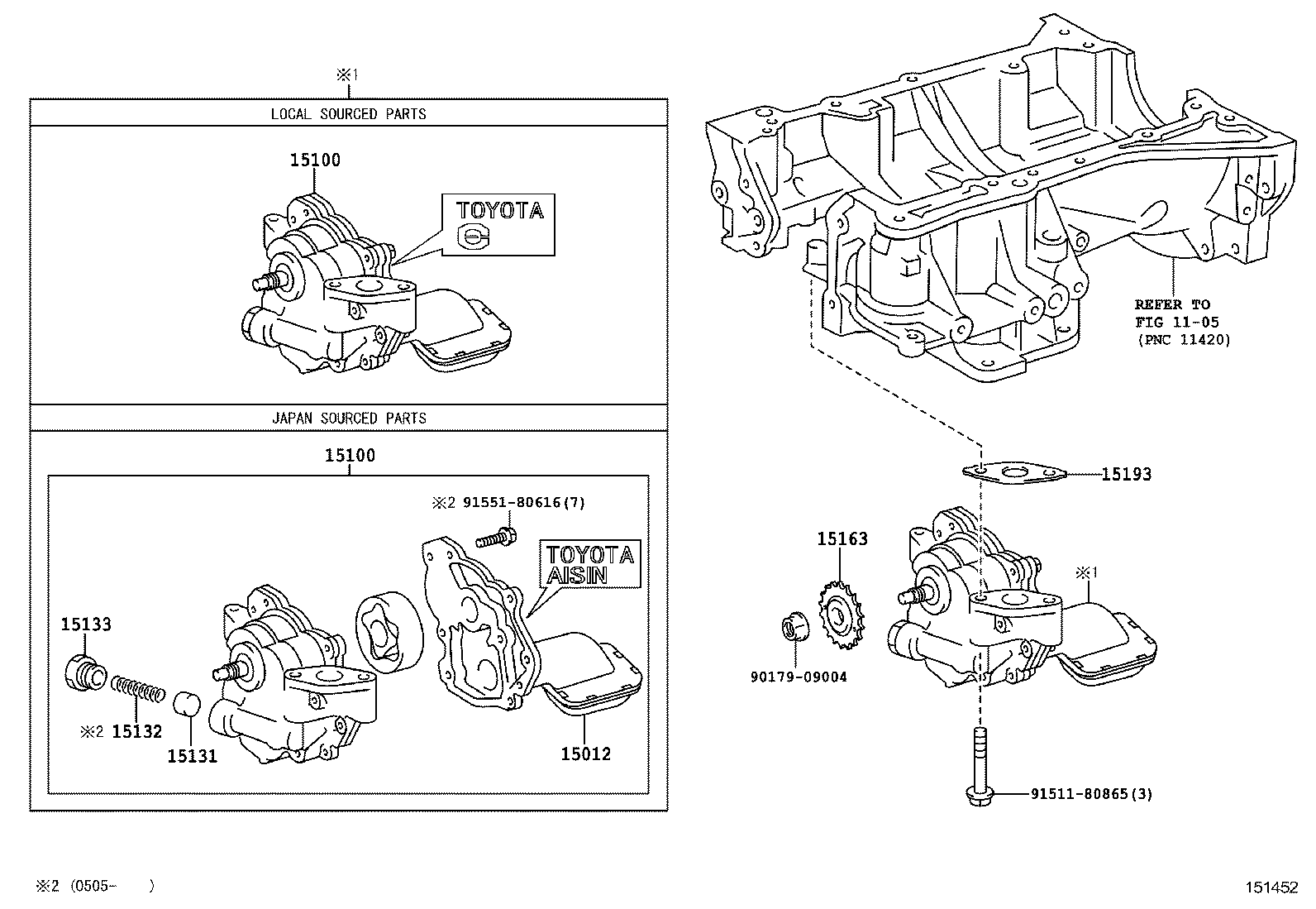  WISH |  ENGINE OIL PUMP