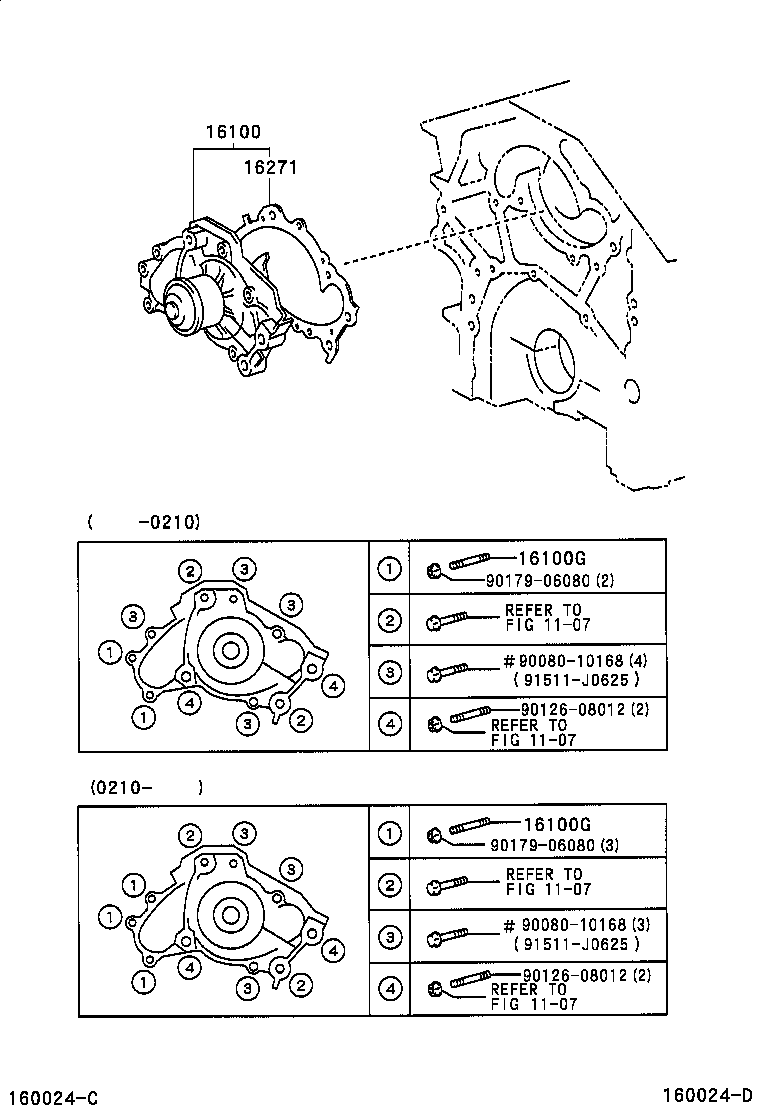  AVALON |  WATER PUMP