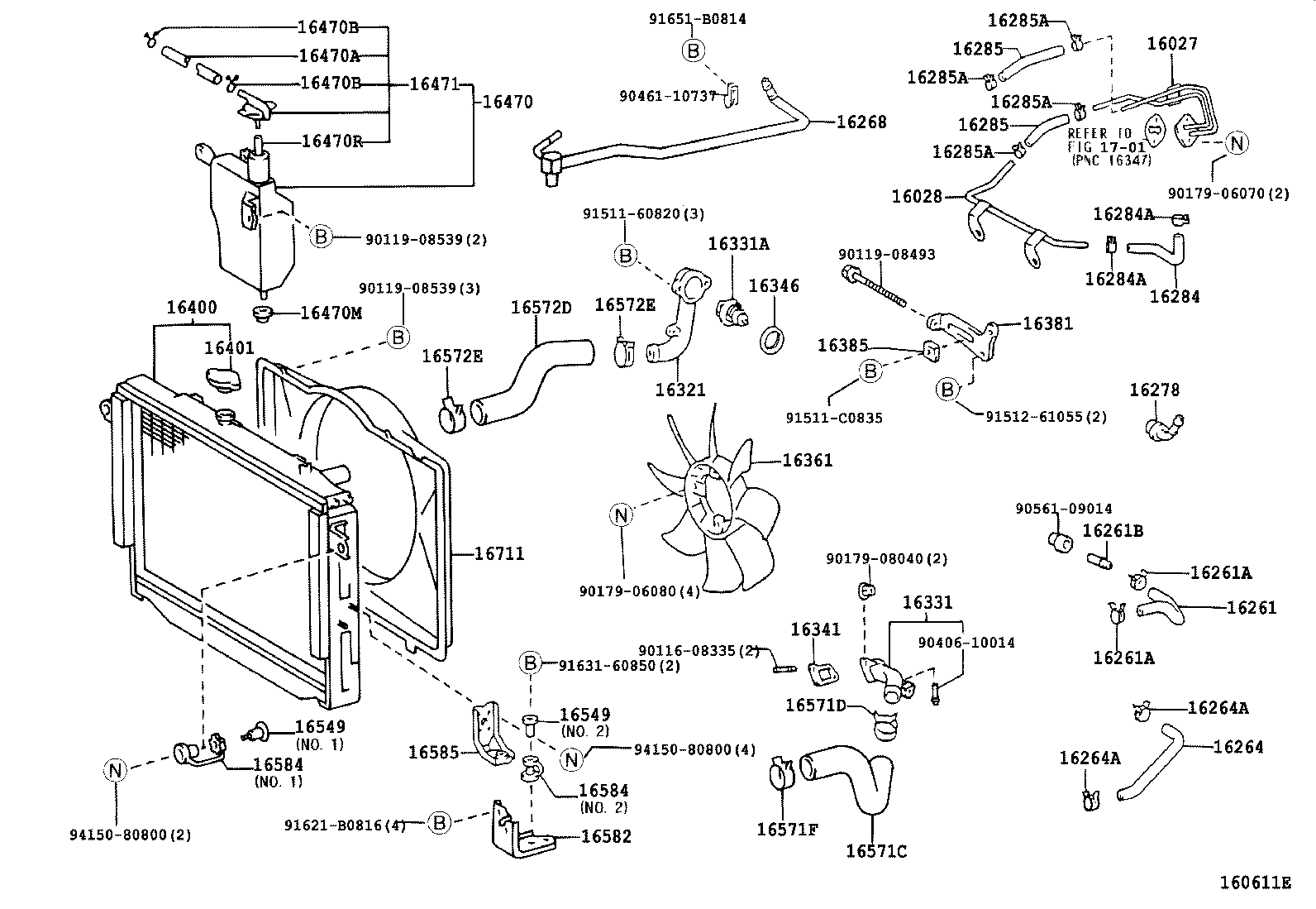  LAND CRUISER 100 105 |  RADIATOR WATER OUTLET