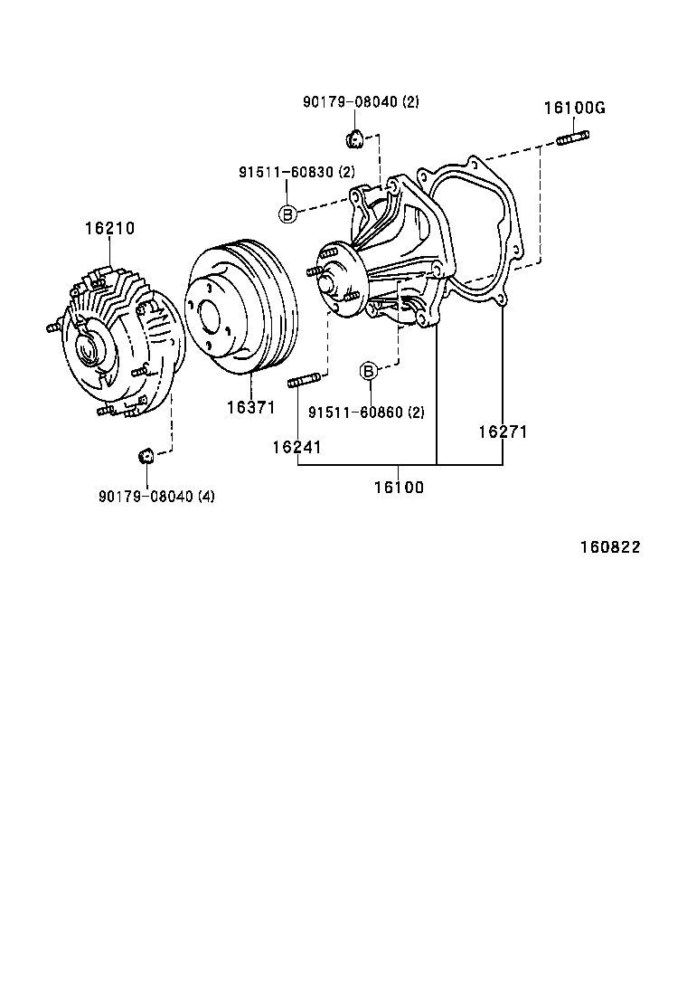  LAND CRUISER 80 |  WATER PUMP