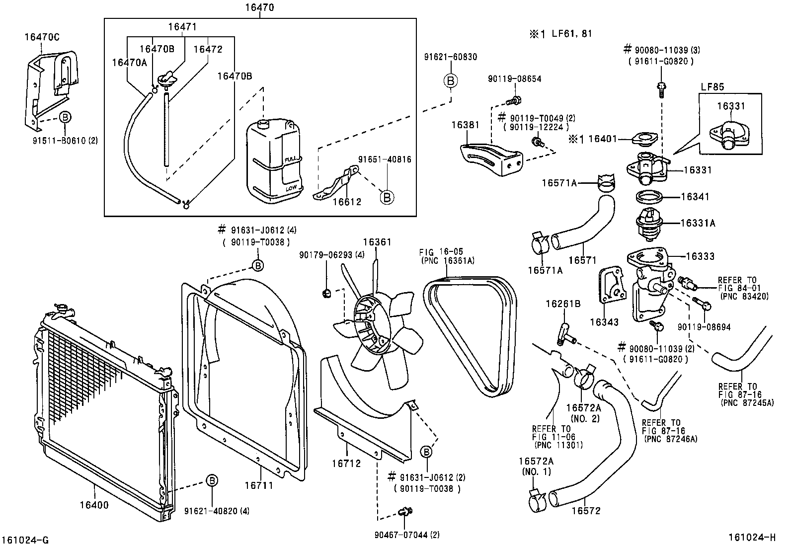  T U V |  RADIATOR WATER OUTLET