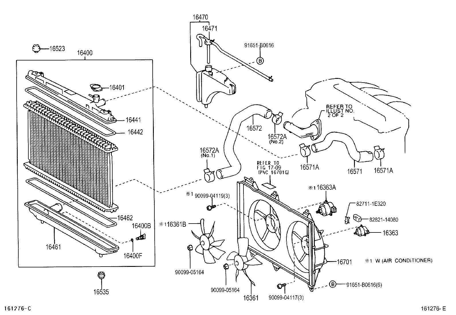  PICNIC AVENSIS VERSO |  RADIATOR WATER OUTLET