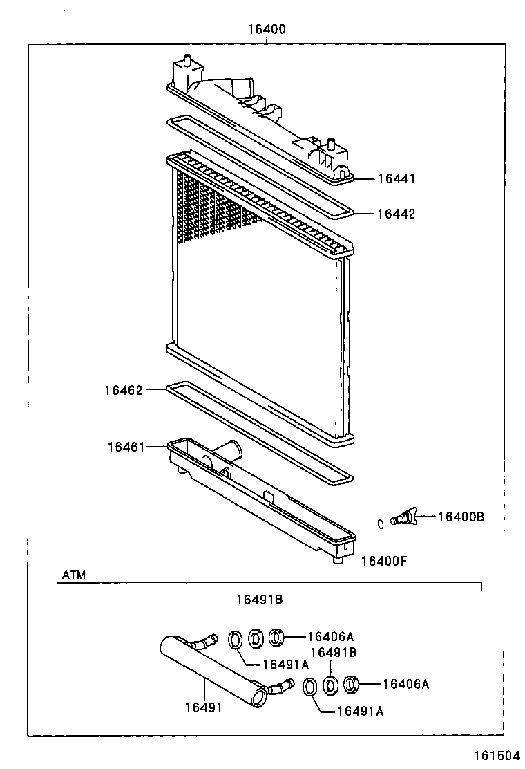  YARIS ECHO 4D |  RADIATOR WATER OUTLET