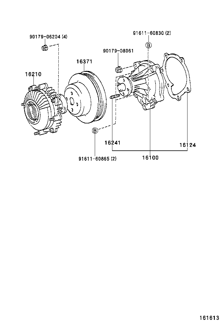  T U V |  WATER PUMP
