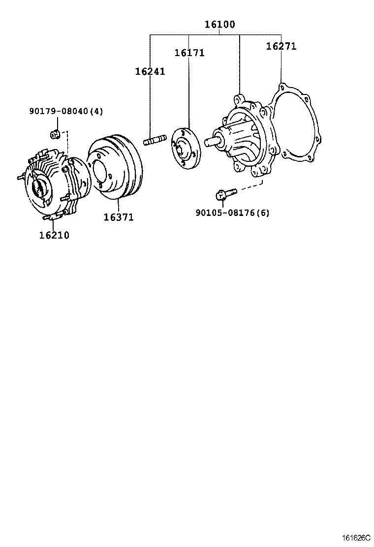  LAND CRUISER PRADO |  WATER PUMP