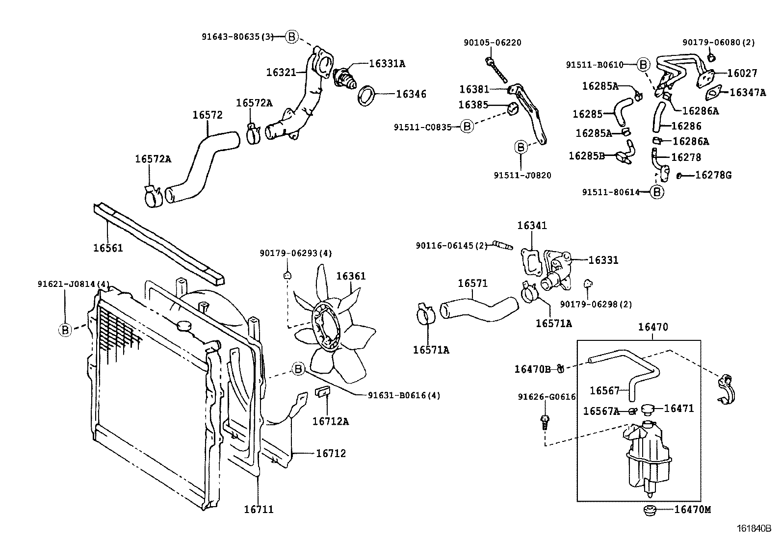  HILUX |  RADIATOR WATER OUTLET