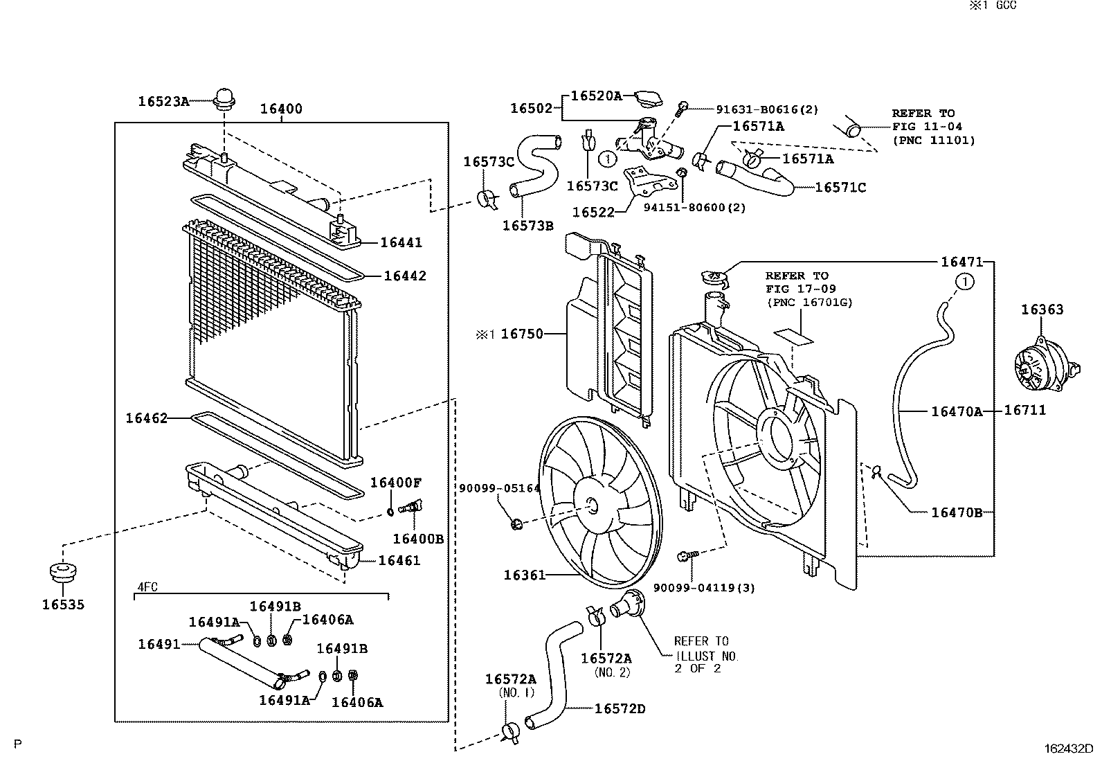  YARIS |  RADIATOR WATER OUTLET