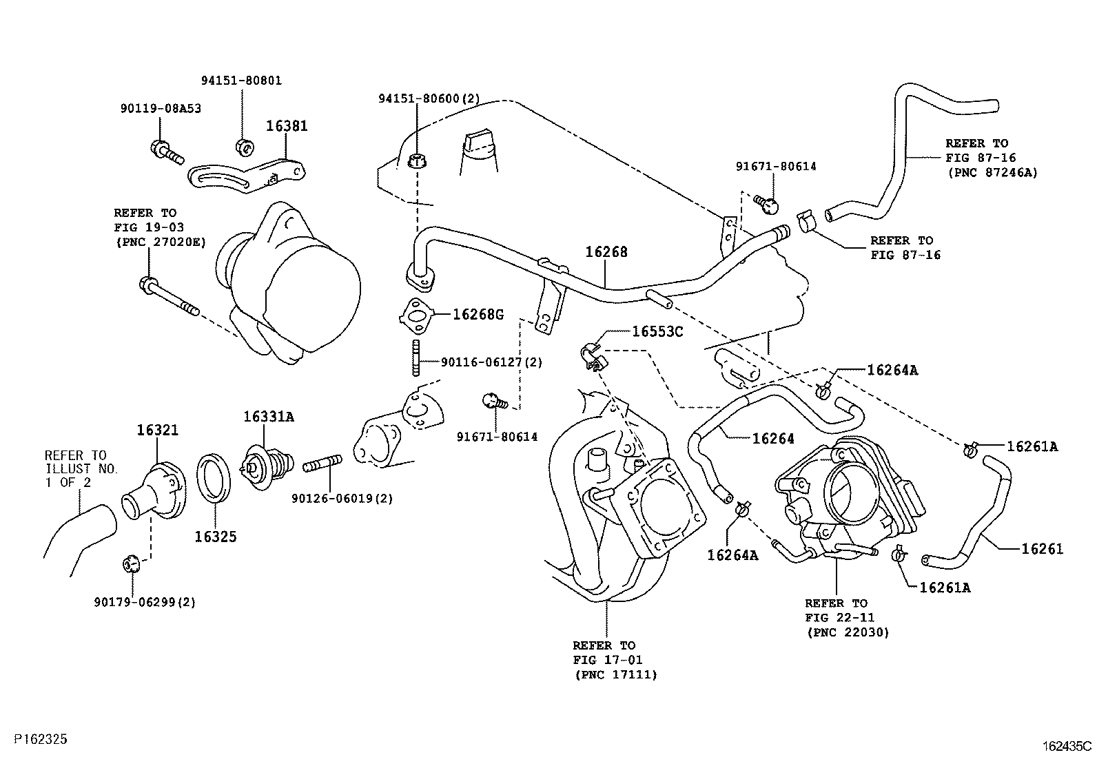  YARIS |  RADIATOR WATER OUTLET