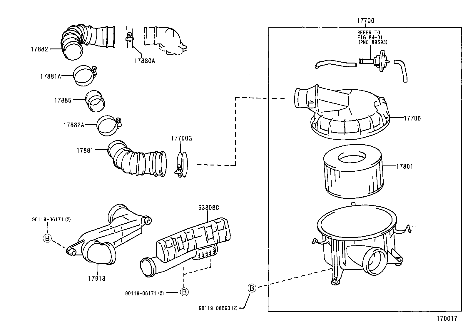  LAND CRUISER 90 |  AIR CLEANER