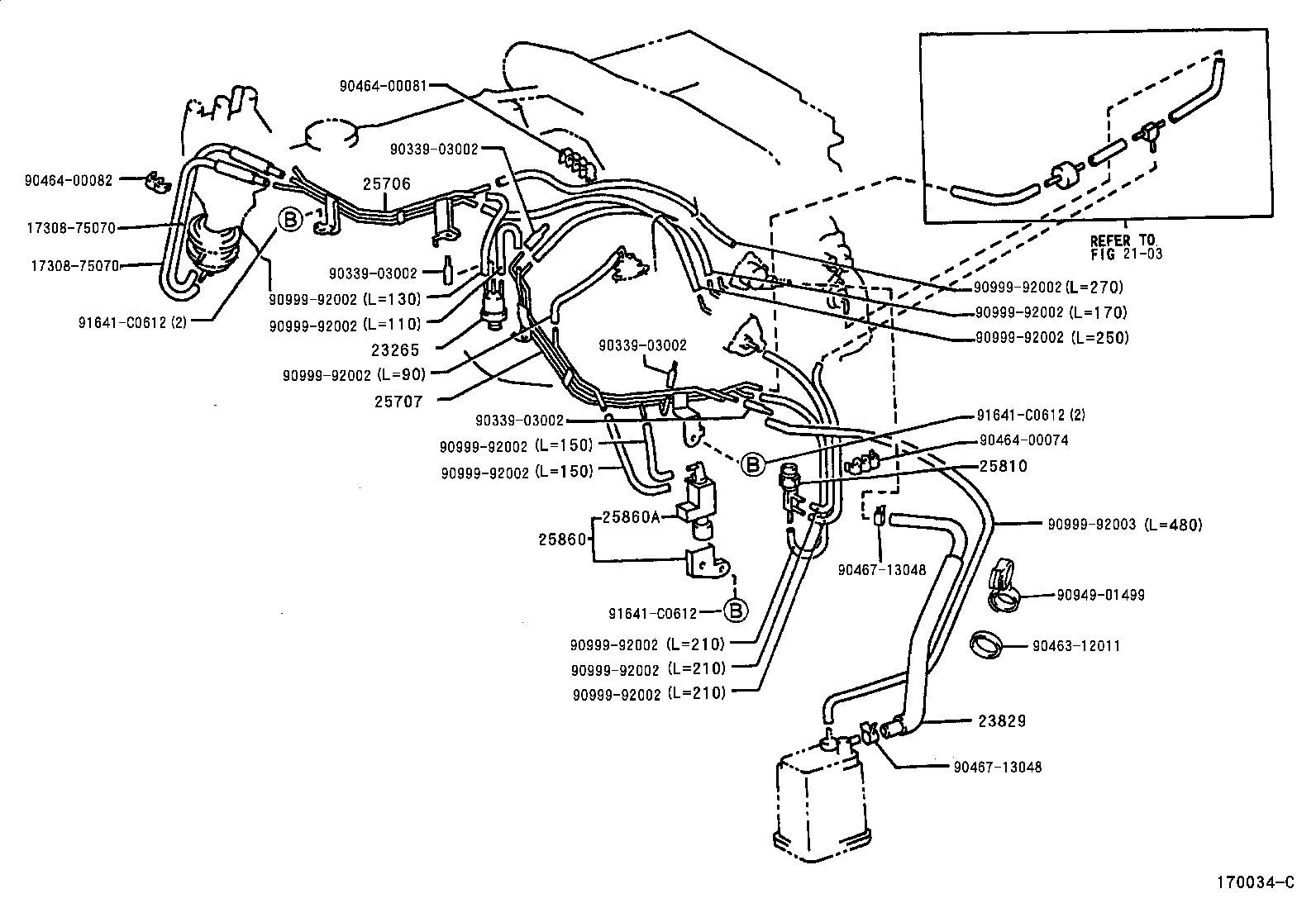  LAND CRUISER 90 |  VACUUM PIPING