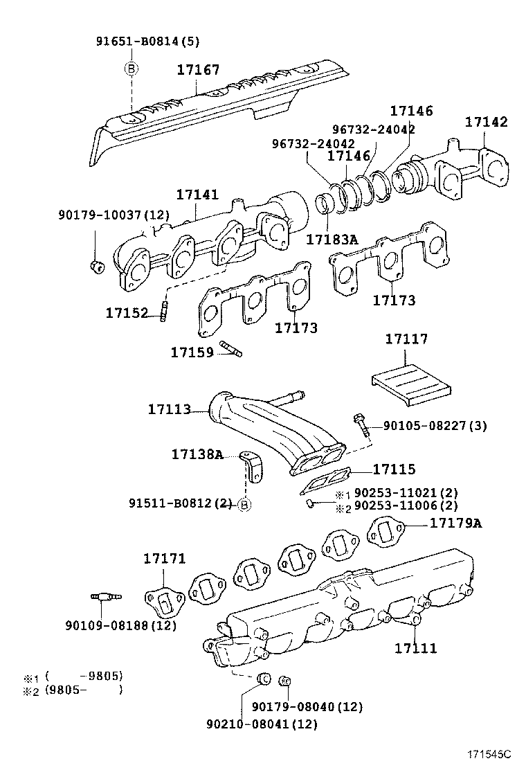  LAND CRUISER 100 105 |  MANIFOLD