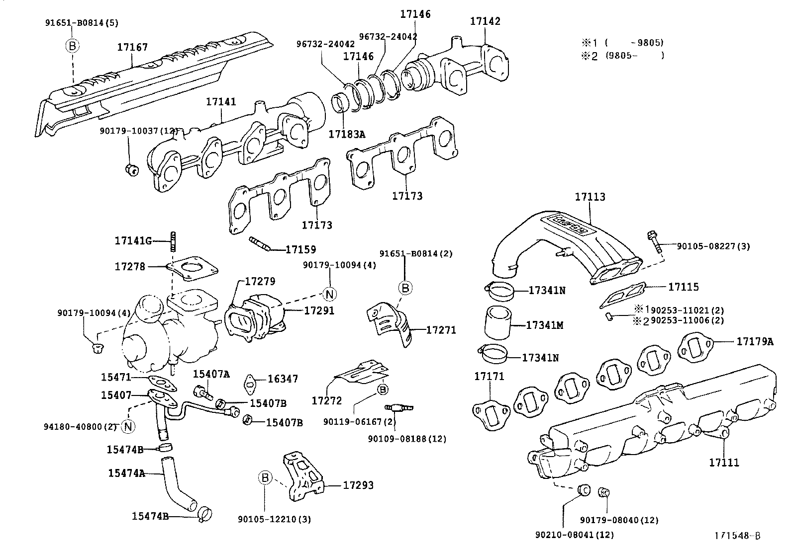  LAND CRUISER 100 105 |  MANIFOLD