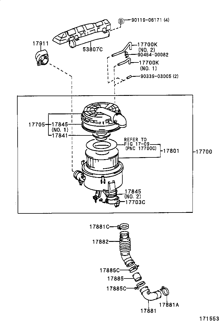  LAND CRUISER 100 105 |  AIR CLEANER
