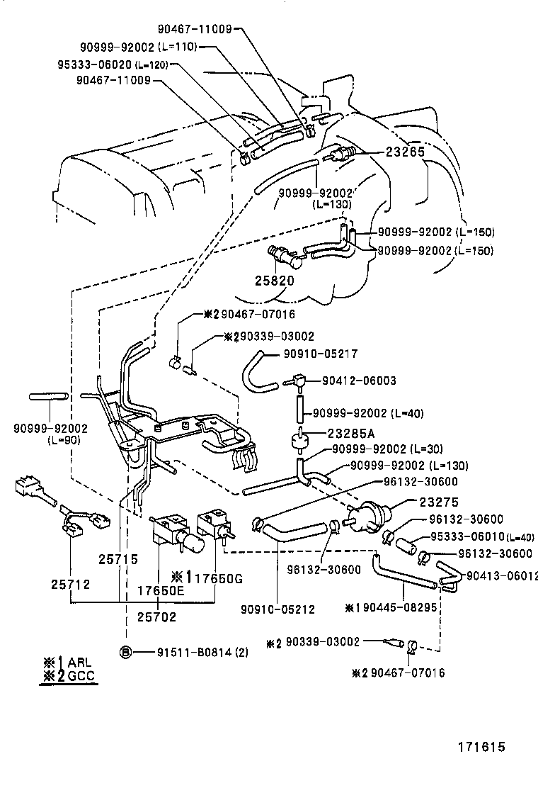  LAND CRUISER 80 |  VACUUM PIPING