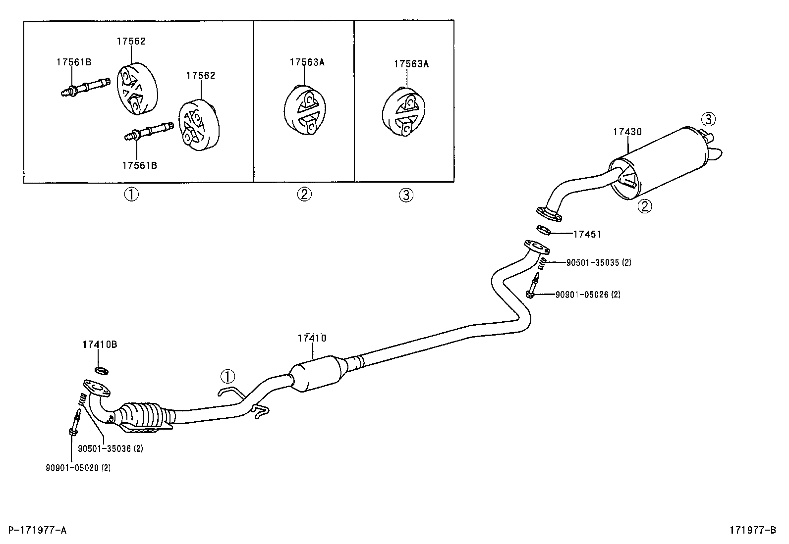  YARIS ECHO 3D 5D |  EXHAUST PIPE