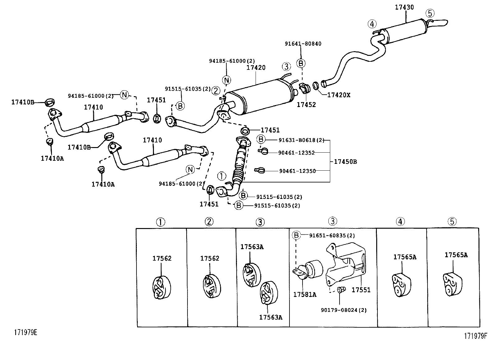  LAND CRUISER 100 105 |  EXHAUST PIPE