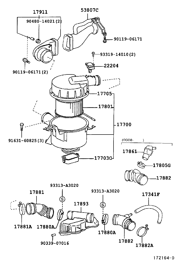  LAND CRUISER 90 |  AIR CLEANER