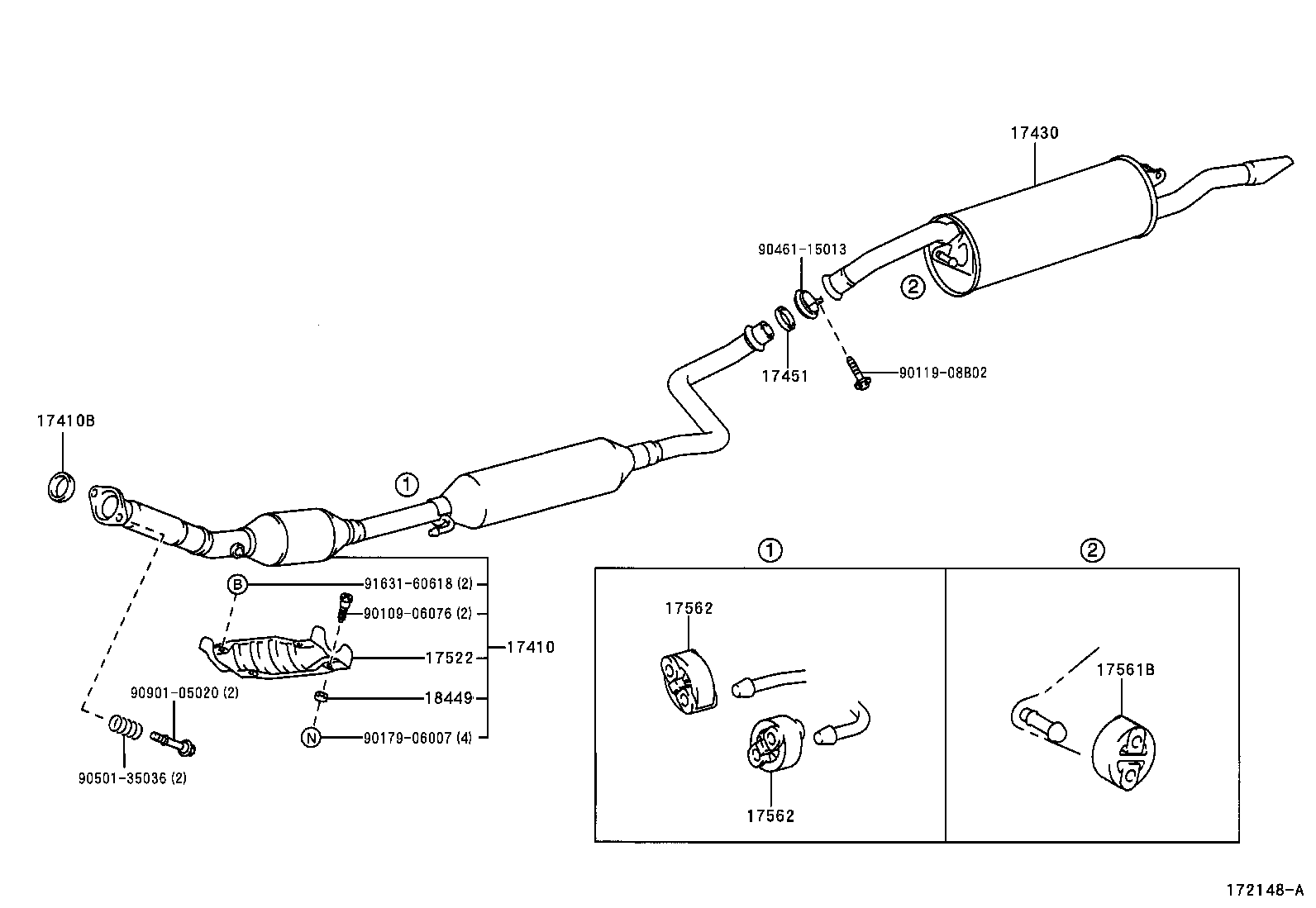  YARIS ECHO 4D |  EXHAUST PIPE