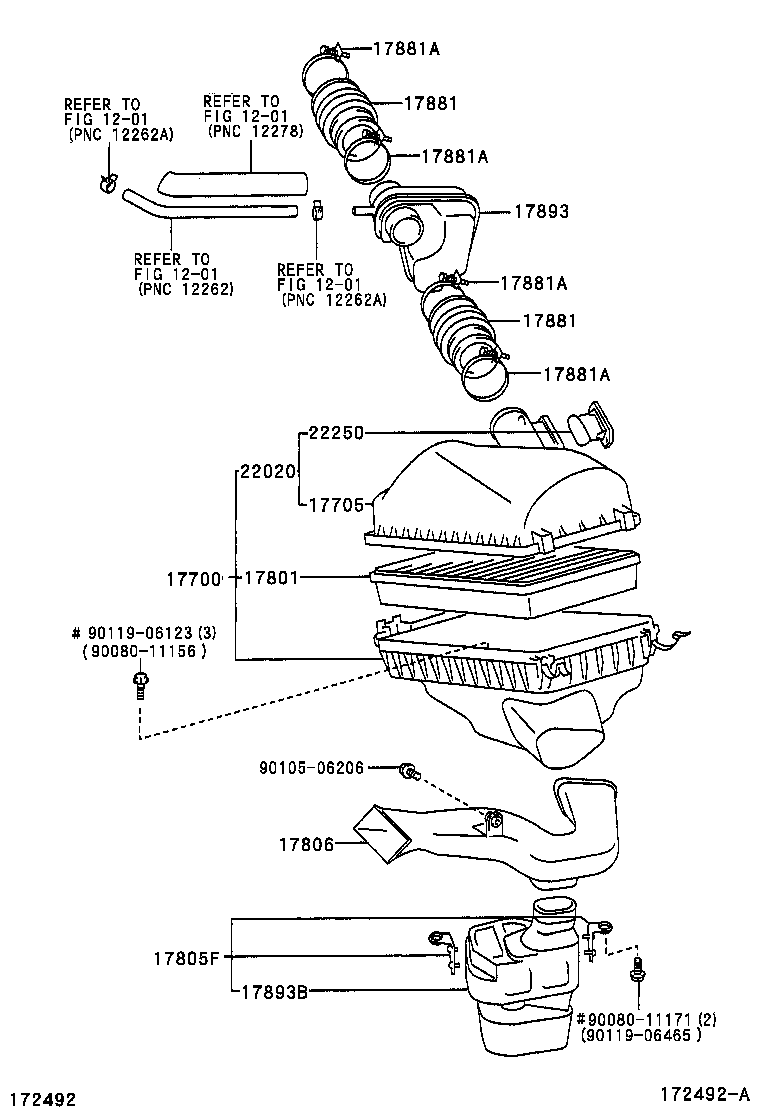  AVALON |  AIR CLEANER