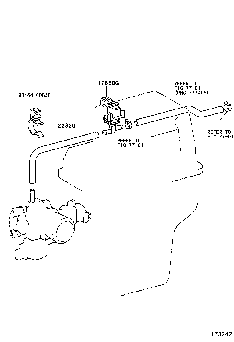  TOYOTA XA |  VACUUM PIPING