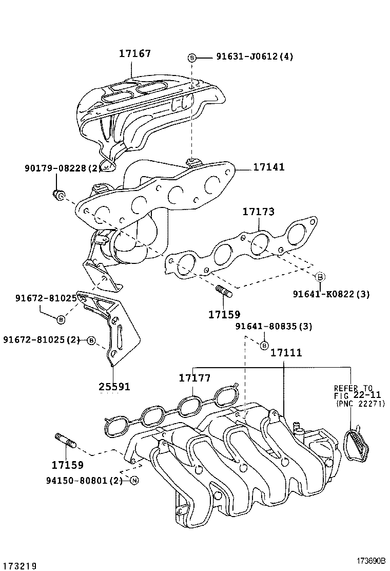  TOYOTA XA |  MANIFOLD