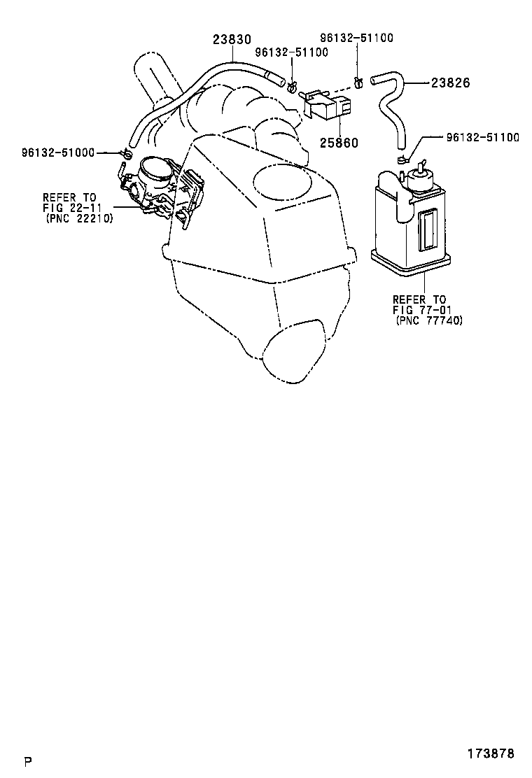  PICNIC AVENSIS VERSO |  VACUUM PIPING