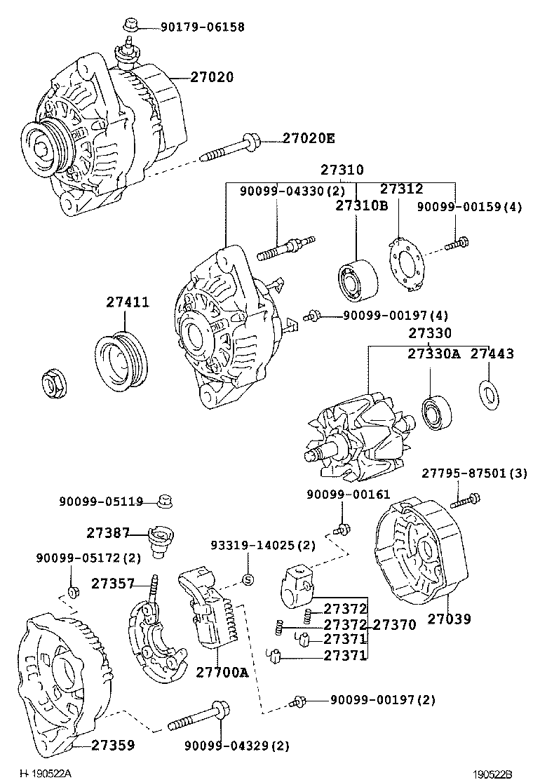  HILUX |  ALTERNATOR