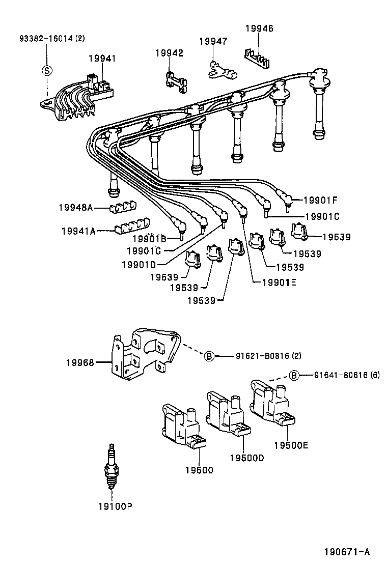  LAND CRUISER 100 105 |  IGNITION COIL SPARK PLUG