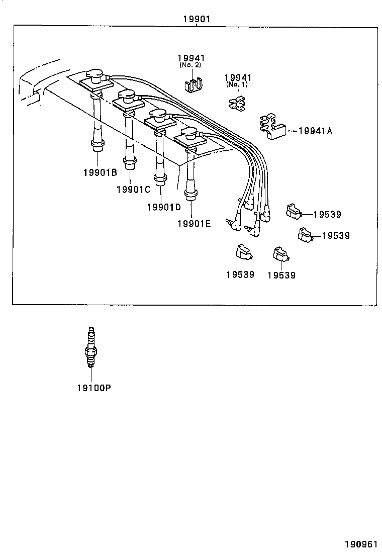  COROLLA |  IGNITION COIL SPARK PLUG